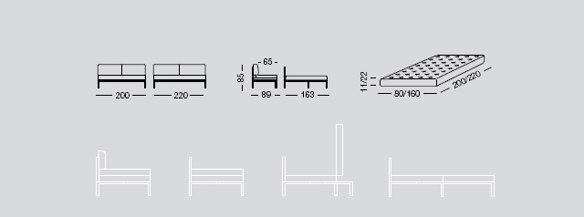 Sofa and sofa bed sizes